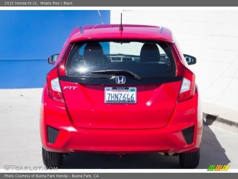 Milano Red / Black 2015 Honda Fit LX