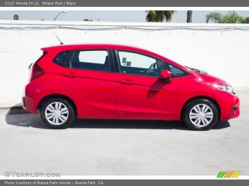 Milano Red / Black 2015 Honda Fit LX