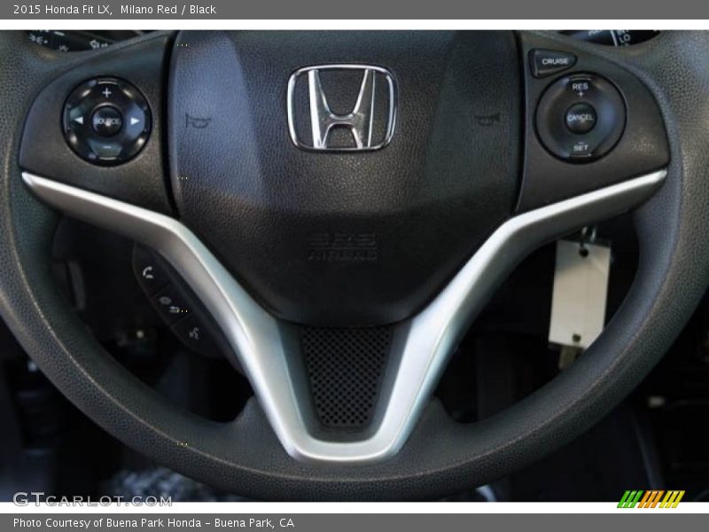 Milano Red / Black 2015 Honda Fit LX