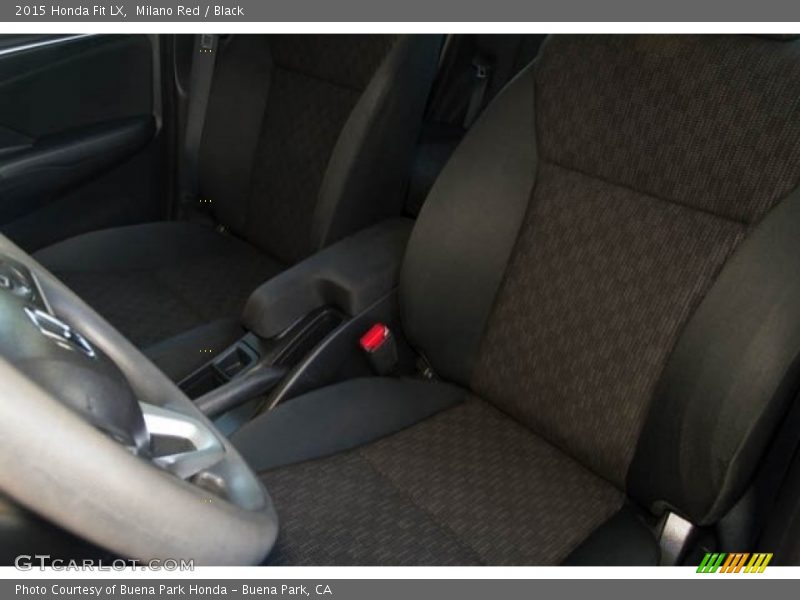 Milano Red / Black 2015 Honda Fit LX