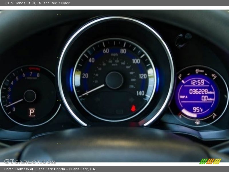 Milano Red / Black 2015 Honda Fit LX