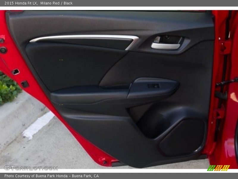Milano Red / Black 2015 Honda Fit LX