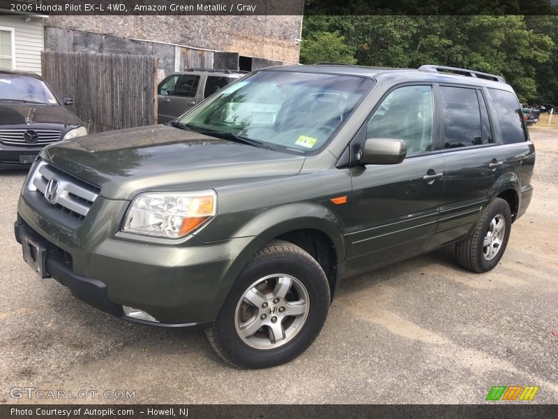 Amazon Green Metallic / Gray 2006 Honda Pilot EX-L 4WD
