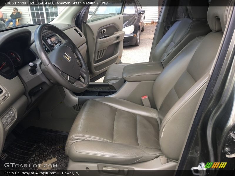 Amazon Green Metallic / Gray 2006 Honda Pilot EX-L 4WD