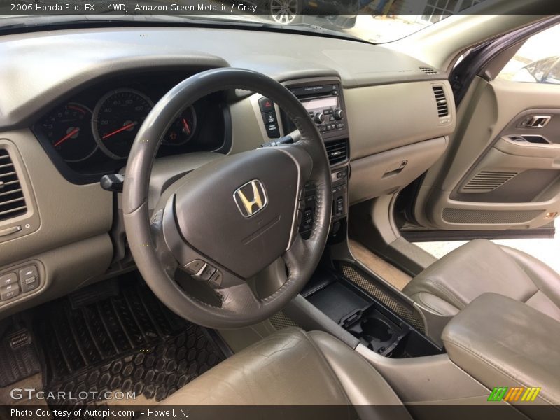 Amazon Green Metallic / Gray 2006 Honda Pilot EX-L 4WD