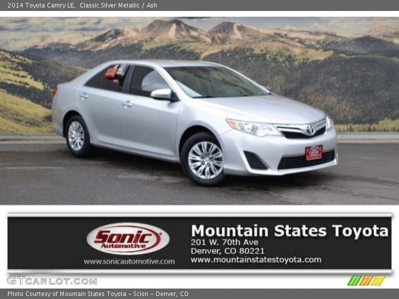 Classic Silver Metallic / Ash 2014 Toyota Camry LE