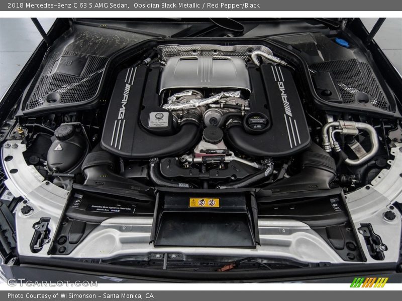  2018 C 63 S AMG Sedan Engine - 4.0 Liter AMG biturbo DOHC 32-Valve VVT V8