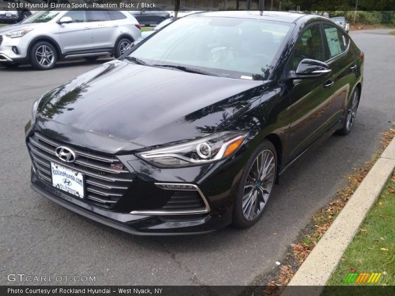 Phantom Black / Black 2018 Hyundai Elantra Sport