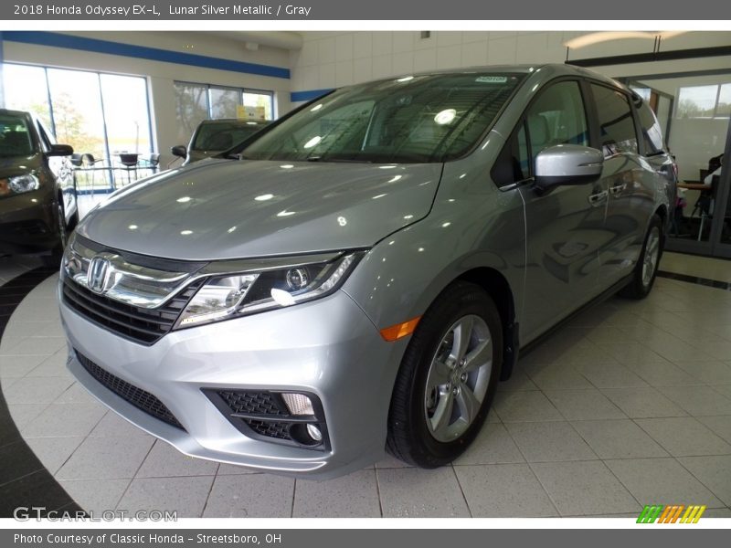Lunar Silver Metallic / Gray 2018 Honda Odyssey EX-L