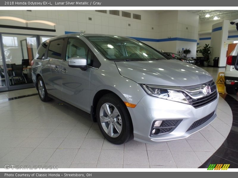 Lunar Silver Metallic / Gray 2018 Honda Odyssey EX-L