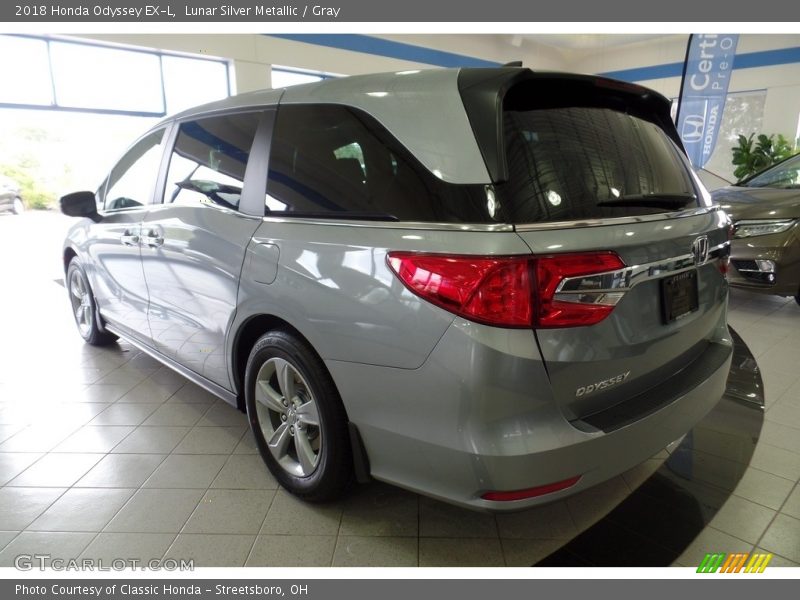 Lunar Silver Metallic / Gray 2018 Honda Odyssey EX-L