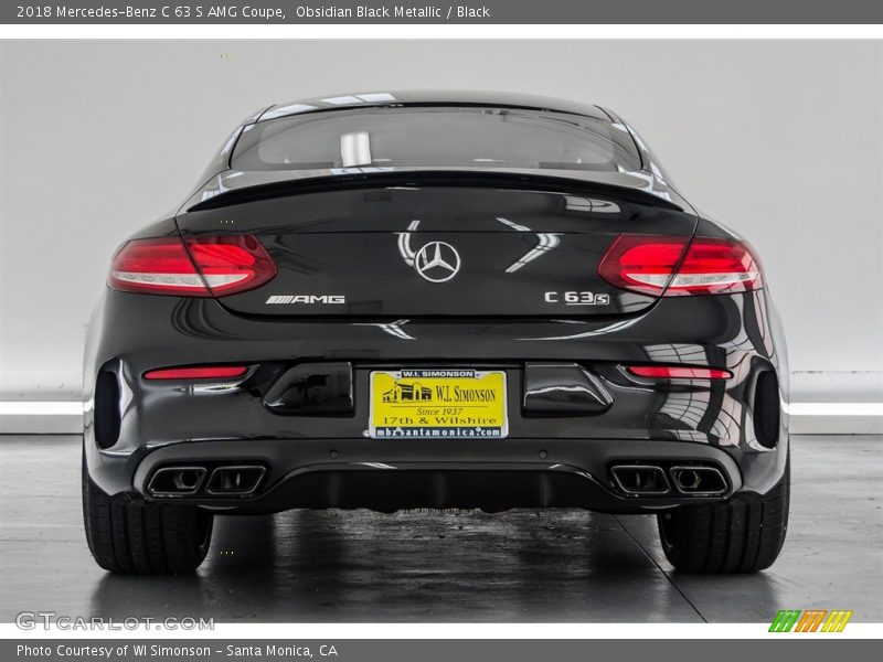 Obsidian Black Metallic / Black 2018 Mercedes-Benz C 63 S AMG Coupe