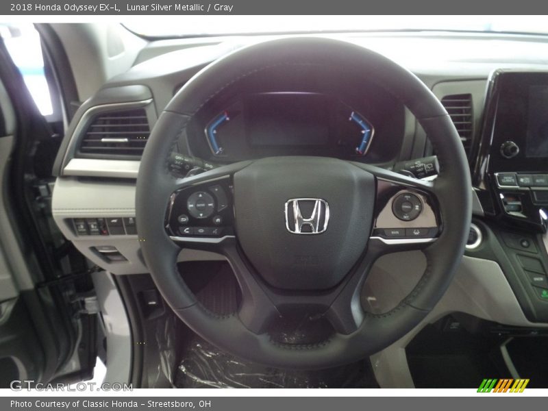Lunar Silver Metallic / Gray 2018 Honda Odyssey EX-L