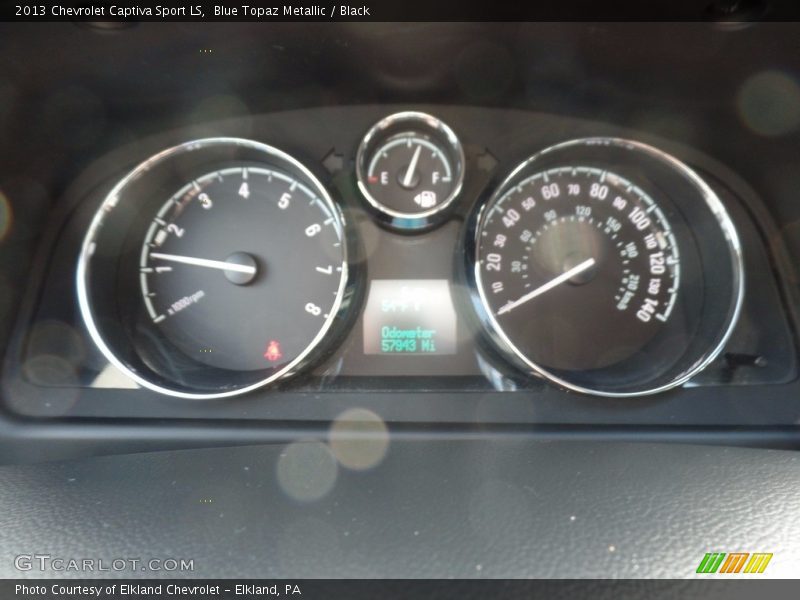 Blue Topaz Metallic / Black 2013 Chevrolet Captiva Sport LS