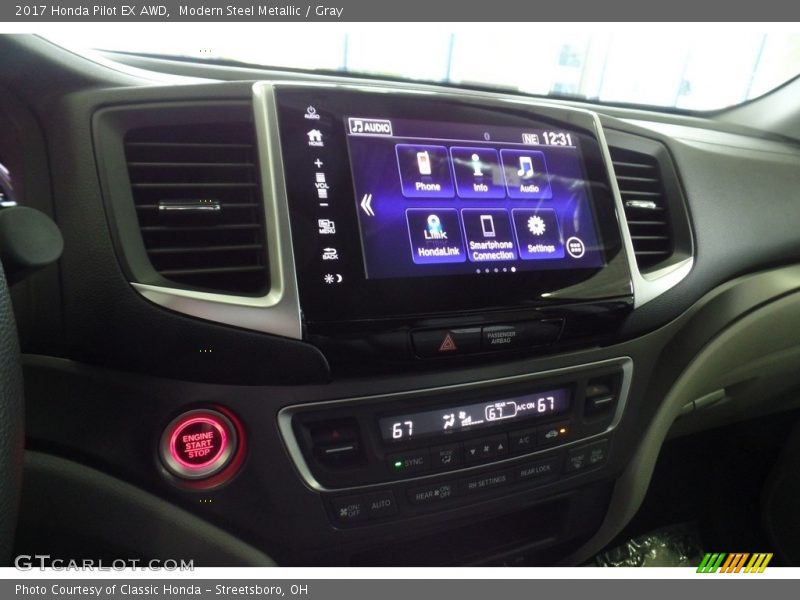Modern Steel Metallic / Gray 2017 Honda Pilot EX AWD