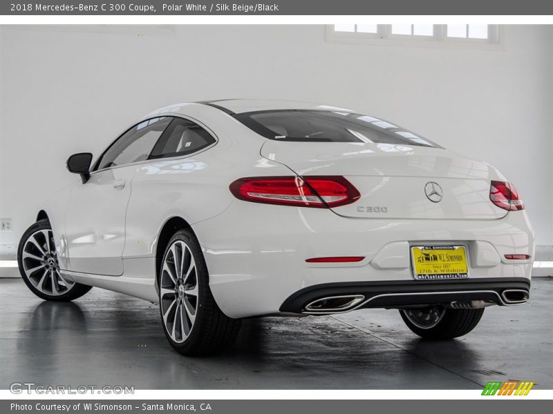 Polar White / Silk Beige/Black 2018 Mercedes-Benz C 300 Coupe