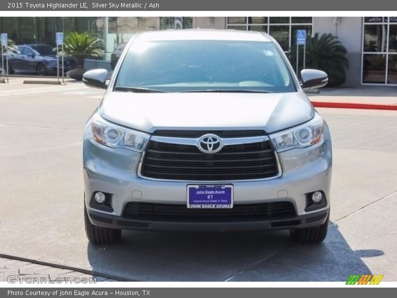 Silver Sky Metallic / Ash 2015 Toyota Highlander LE