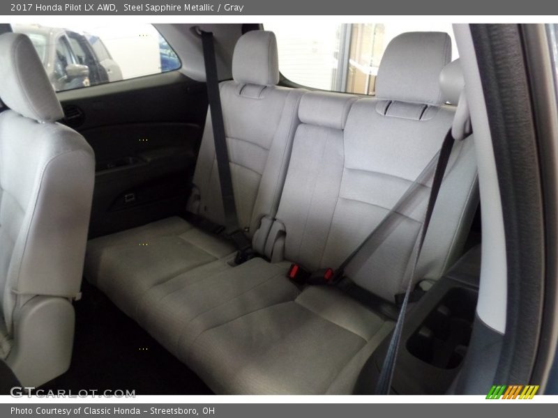 Steel Sapphire Metallic / Gray 2017 Honda Pilot LX AWD