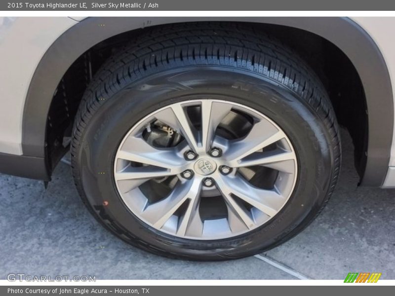 Silver Sky Metallic / Ash 2015 Toyota Highlander LE