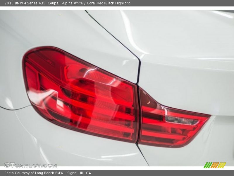 Alpine White / Coral Red/Black Highlight 2015 BMW 4 Series 435i Coupe
