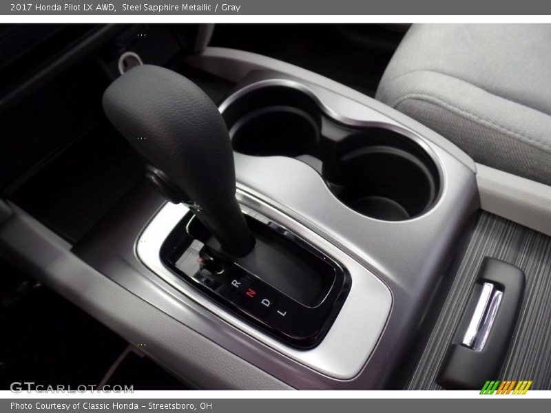 Steel Sapphire Metallic / Gray 2017 Honda Pilot LX AWD