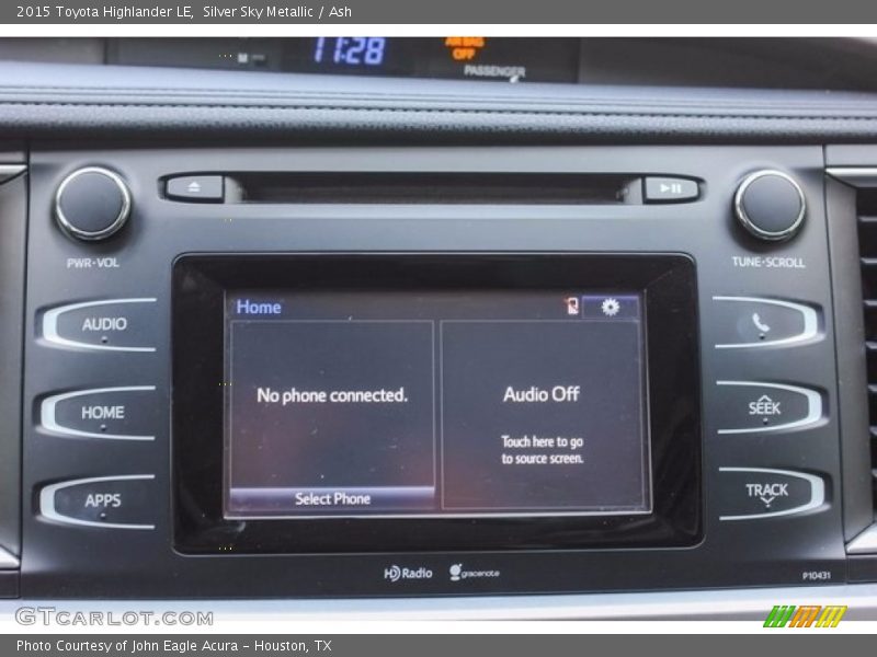 Silver Sky Metallic / Ash 2015 Toyota Highlander LE