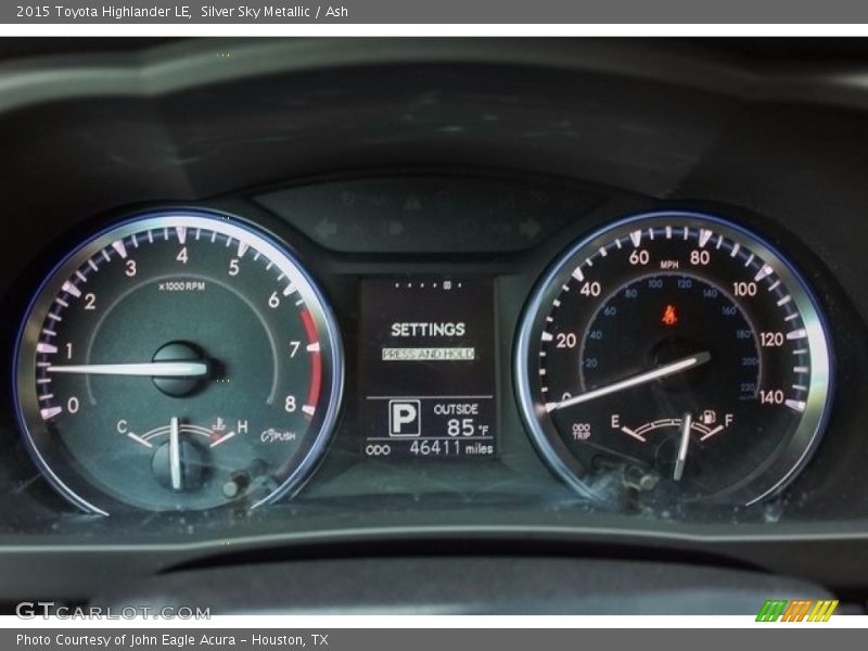 Silver Sky Metallic / Ash 2015 Toyota Highlander LE