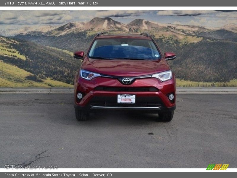 Ruby Flare Pearl / Black 2018 Toyota RAV4 XLE AWD