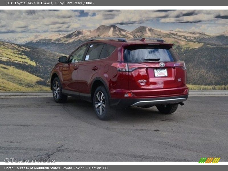 Ruby Flare Pearl / Black 2018 Toyota RAV4 XLE AWD