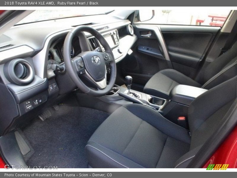 Ruby Flare Pearl / Black 2018 Toyota RAV4 XLE AWD