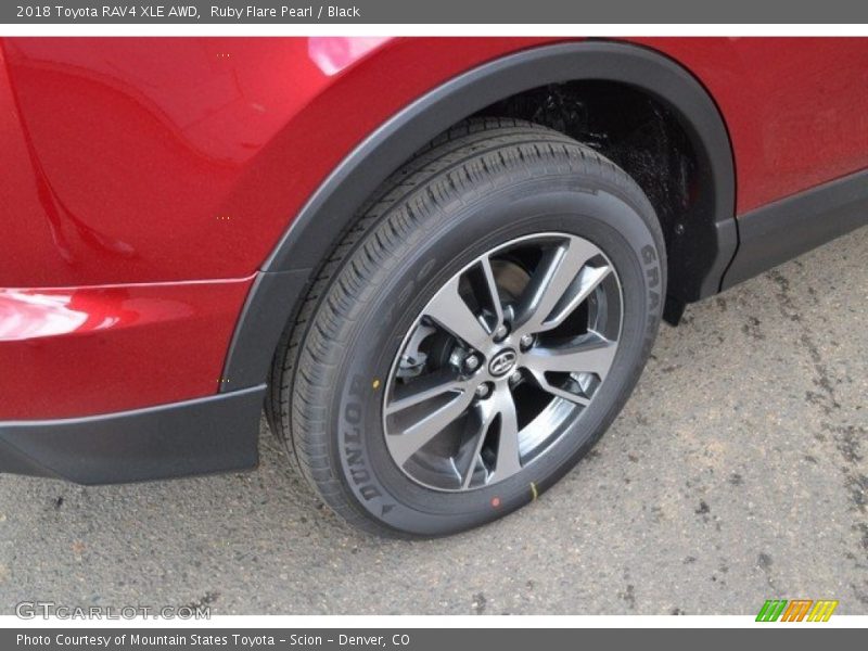Ruby Flare Pearl / Black 2018 Toyota RAV4 XLE AWD