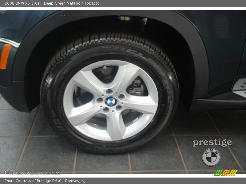 Deep Green Metallic / Tobacco 2008 BMW X5 3.0si