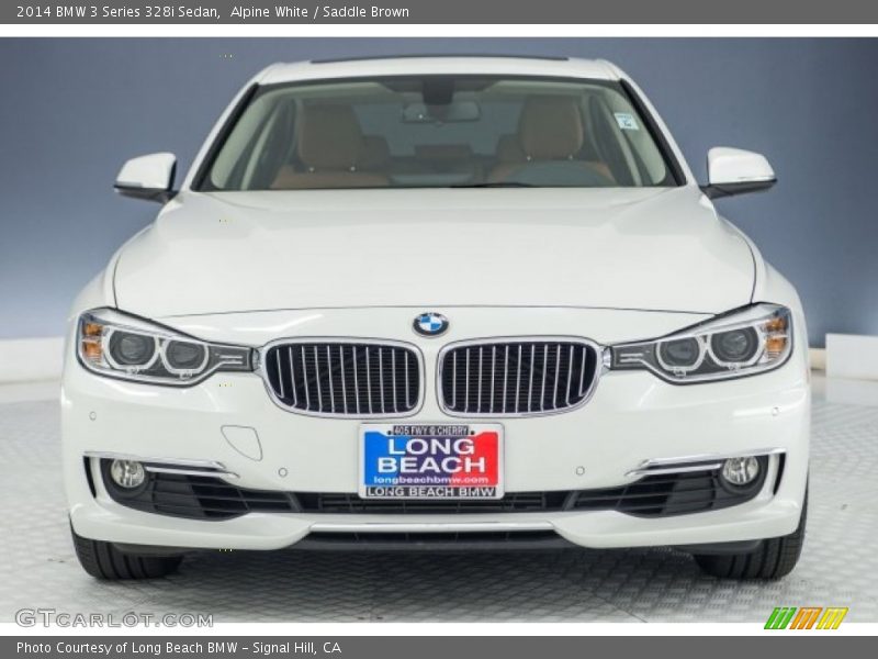 Alpine White / Saddle Brown 2014 BMW 3 Series 328i Sedan