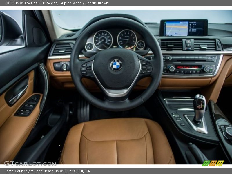 Alpine White / Saddle Brown 2014 BMW 3 Series 328i Sedan