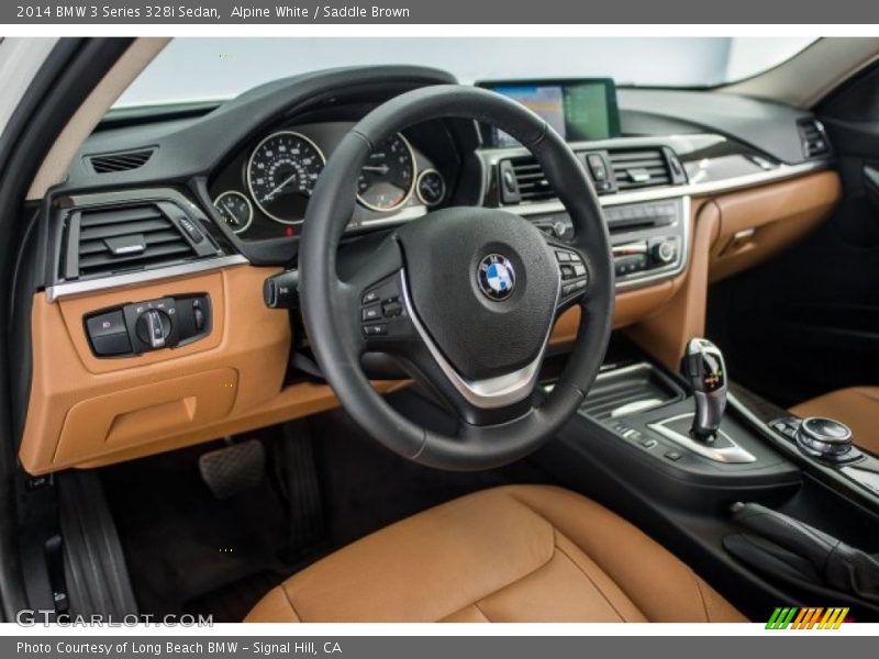 Alpine White / Saddle Brown 2014 BMW 3 Series 328i Sedan