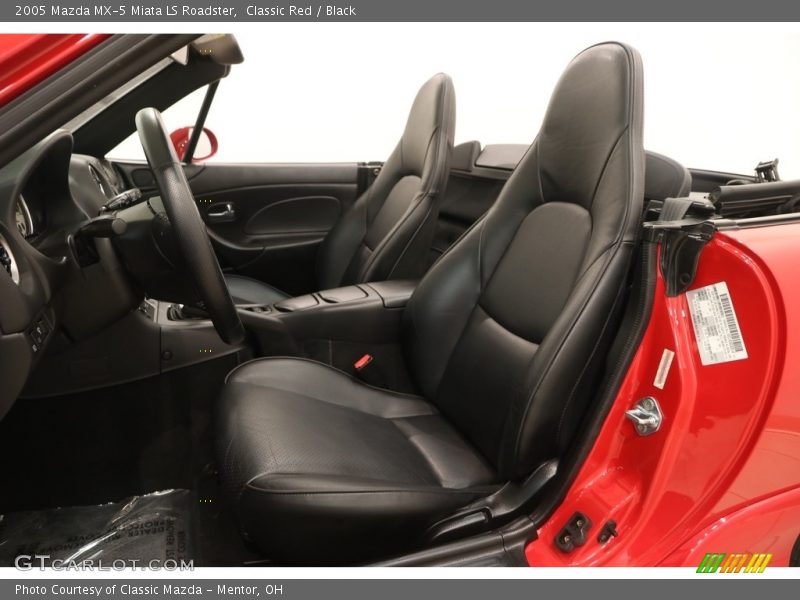 Classic Red / Black 2005 Mazda MX-5 Miata LS Roadster
