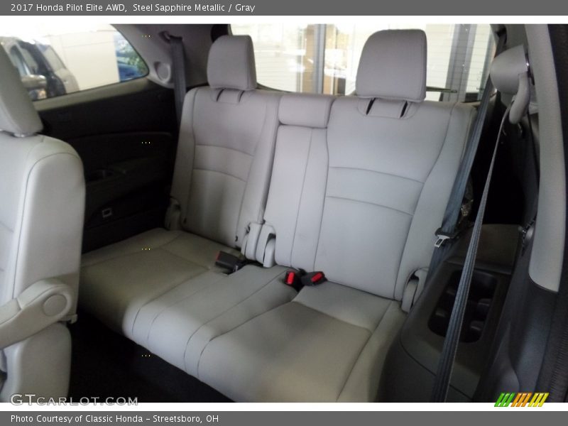 Steel Sapphire Metallic / Gray 2017 Honda Pilot Elite AWD