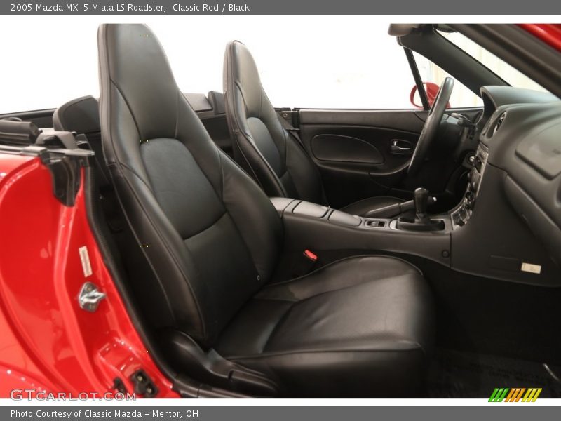 Classic Red / Black 2005 Mazda MX-5 Miata LS Roadster