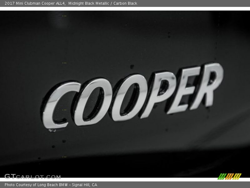 Midnight Black Metallic / Carbon Black 2017 Mini Clubman Cooper ALL4