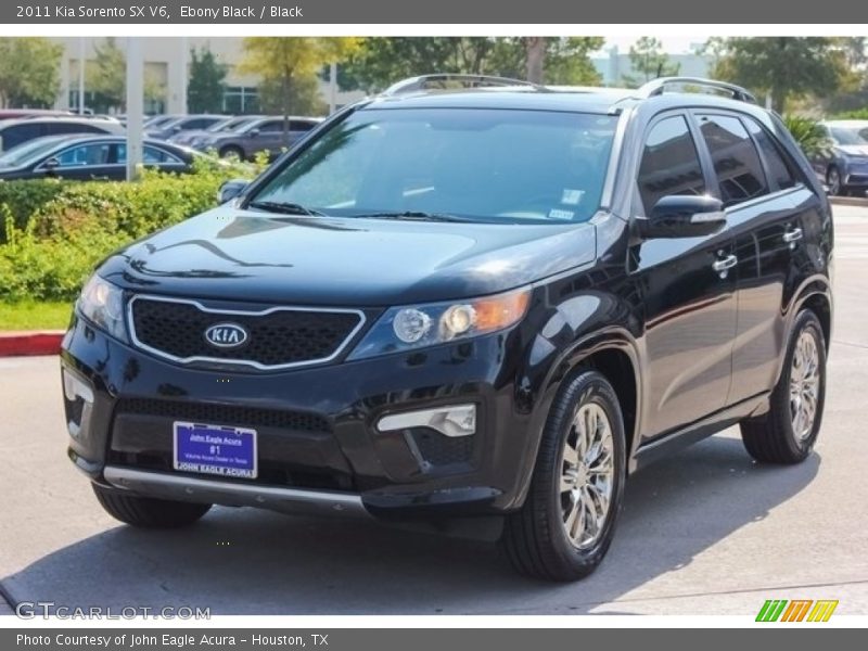 Ebony Black / Black 2011 Kia Sorento SX V6
