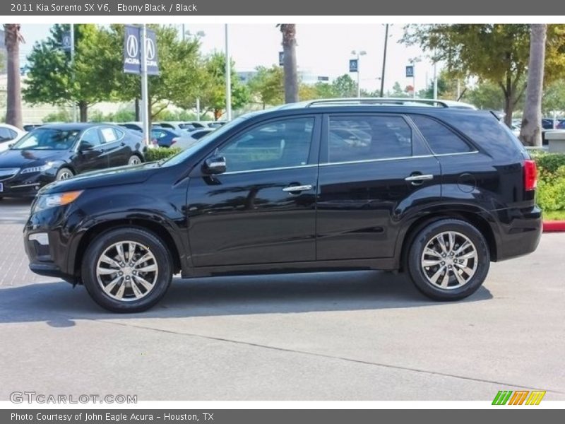 Ebony Black / Black 2011 Kia Sorento SX V6