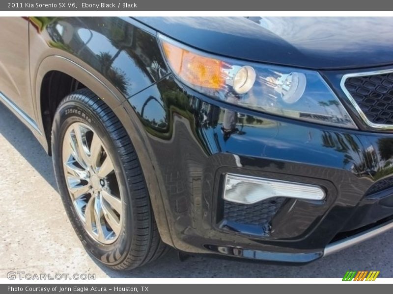 Ebony Black / Black 2011 Kia Sorento SX V6