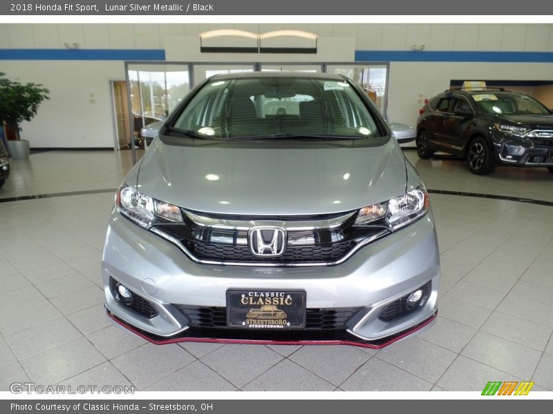 Lunar Silver Metallic / Black 2018 Honda Fit Sport