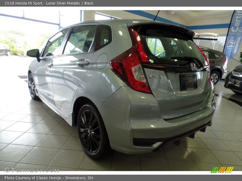 Lunar Silver Metallic / Black 2018 Honda Fit Sport