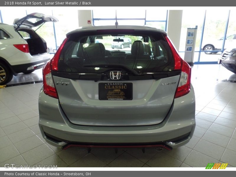 Lunar Silver Metallic / Black 2018 Honda Fit Sport