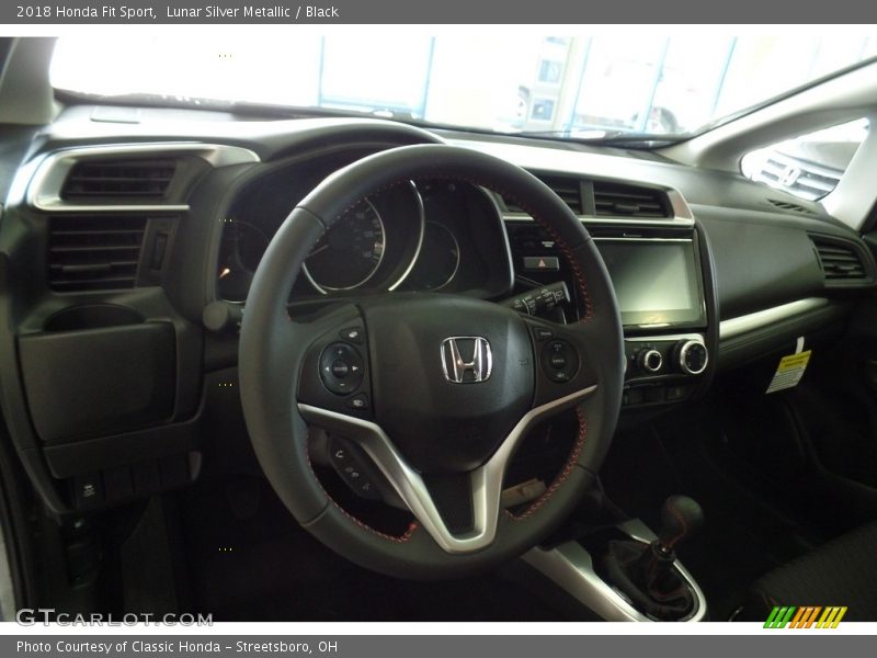 Lunar Silver Metallic / Black 2018 Honda Fit Sport
