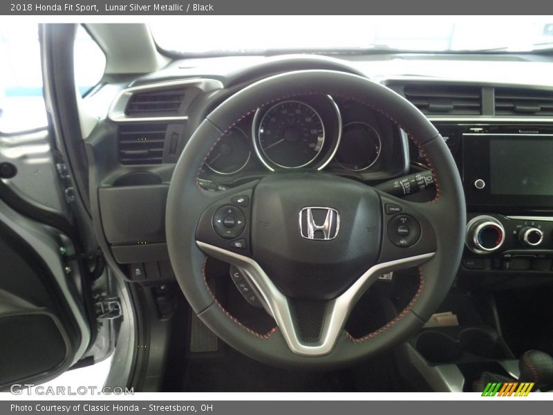 Lunar Silver Metallic / Black 2018 Honda Fit Sport