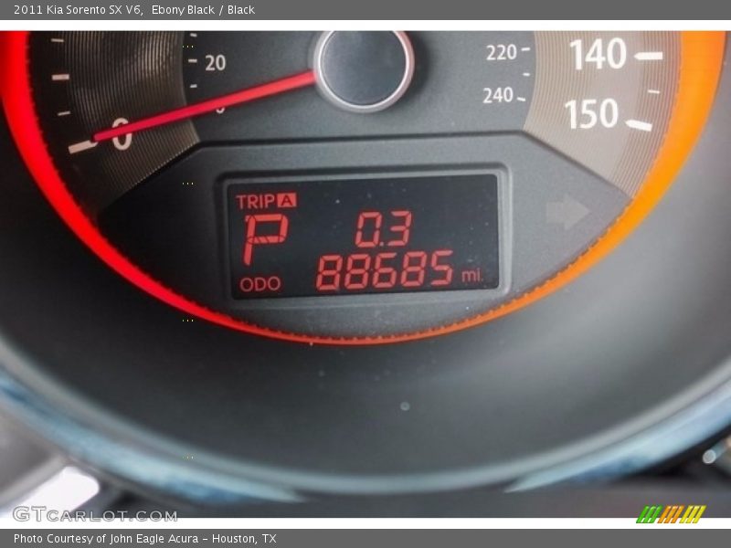 Ebony Black / Black 2011 Kia Sorento SX V6