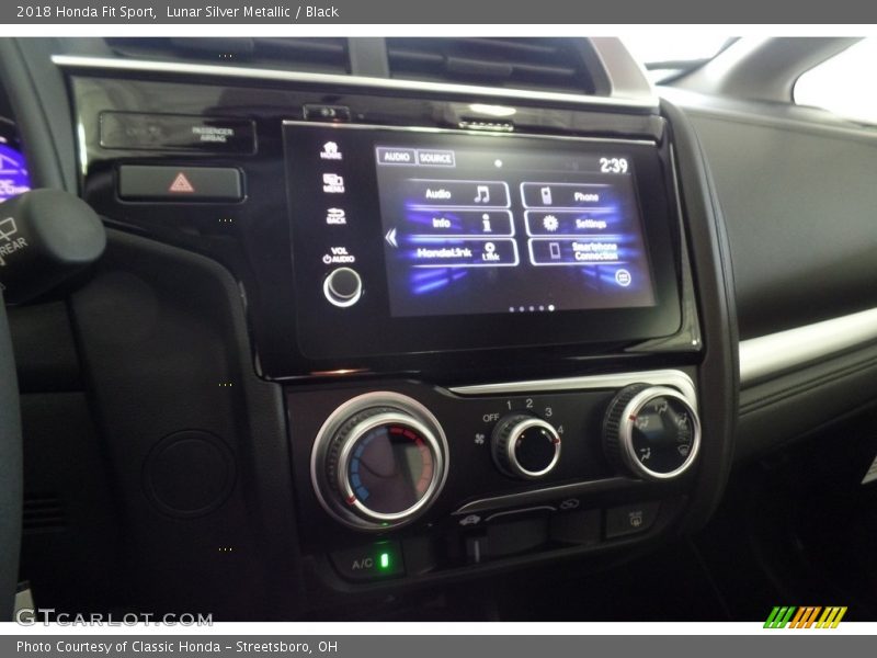 Lunar Silver Metallic / Black 2018 Honda Fit Sport