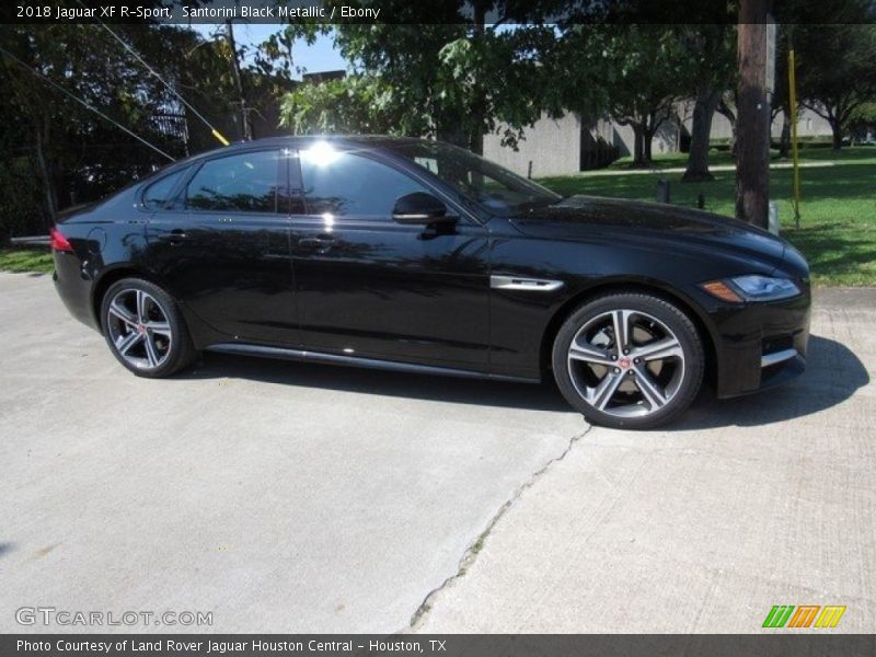 Santorini Black Metallic / Ebony 2018 Jaguar XF R-Sport